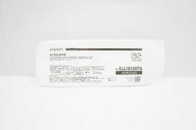 Avanos ELL18100TG Echolog Continuous Nerve Blok Set w/Echogenic Ndle.18Ga x4inch